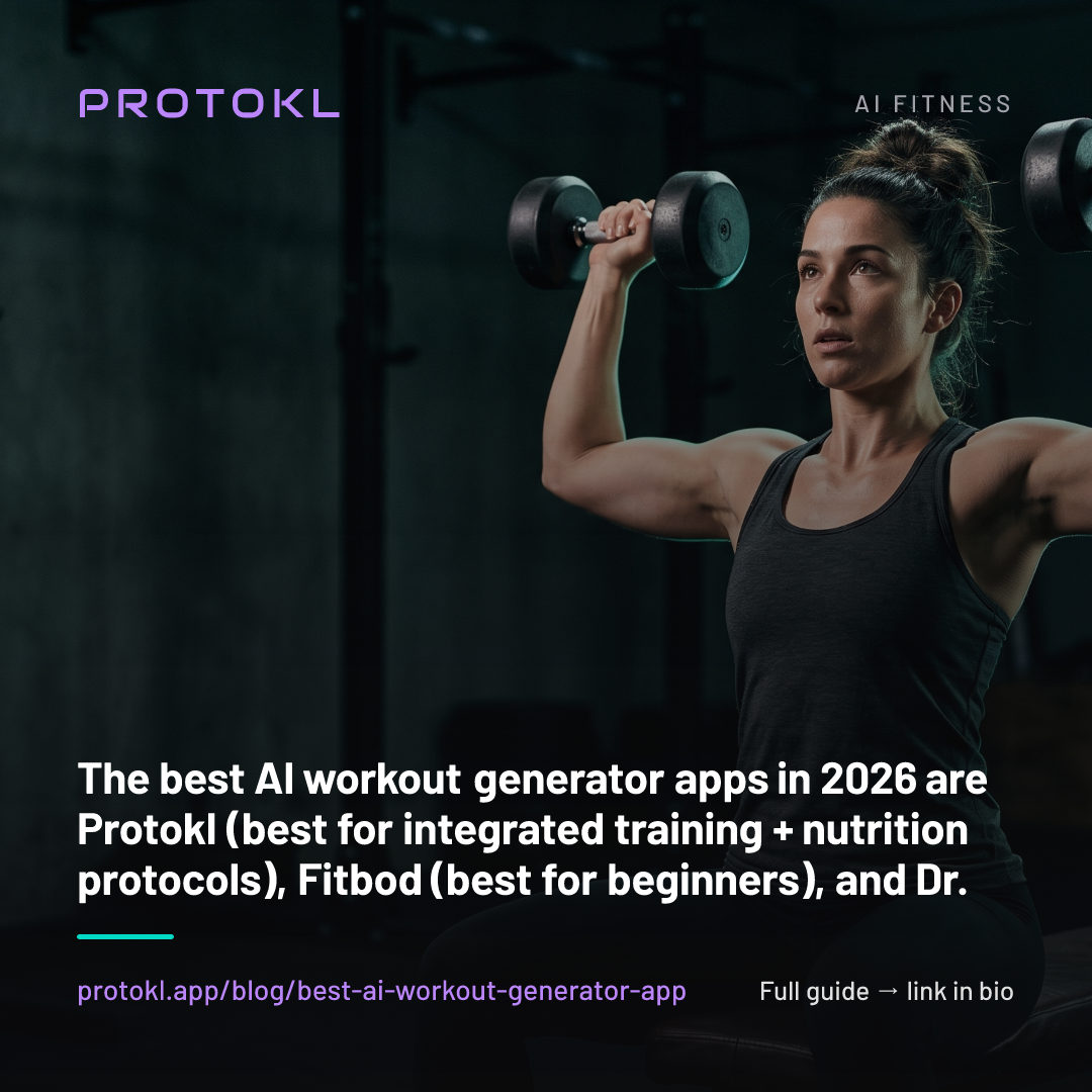 Best AI Workout Generator Apps in 2026 — shareable social card