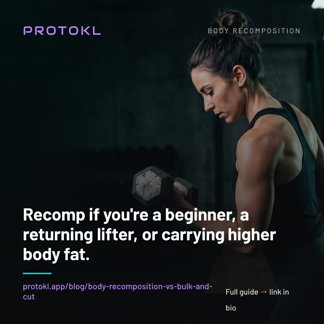Body Recomposition vs Bulk and Cut: Which Should You Actually Do? — shareable social card
