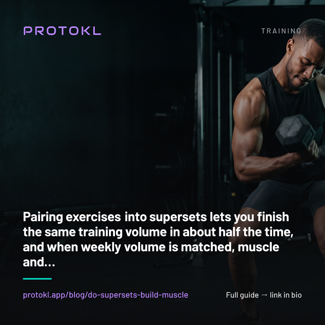 Do Supersets Build Muscle, or Just Save Time? — shareable social card
