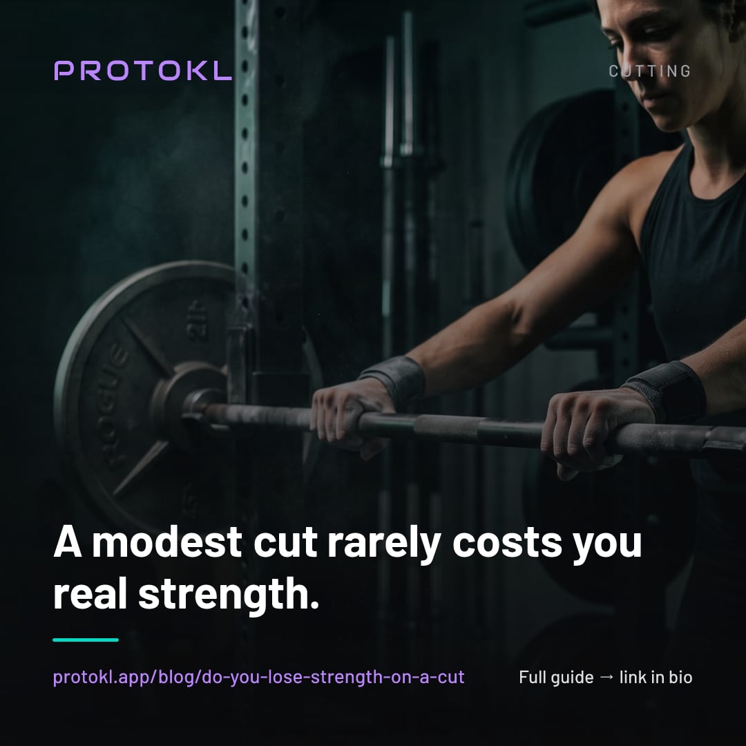 Do You Lose Strength on a Cut? What's Normal and What's Muscle Loss — shareable social card