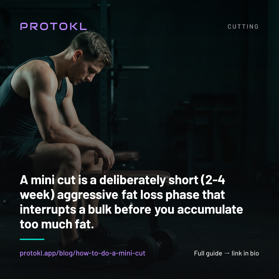 How to Do a Mini Cut: Strip Fat in 4 Weeks Without Losing Muscle — shareable social card