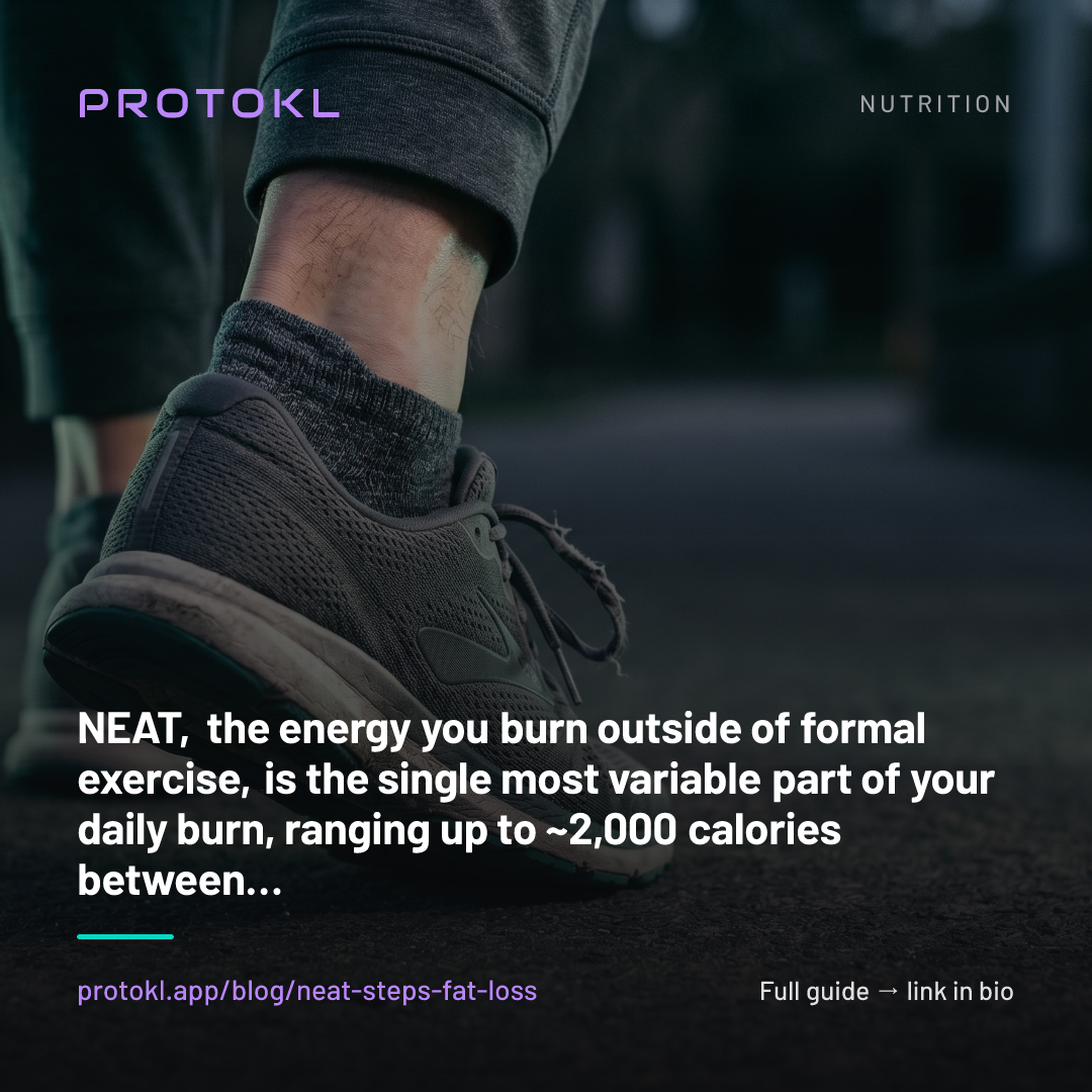 NEAT and Fat Loss: Why Your Step Count Beats Cardio — shareable social card