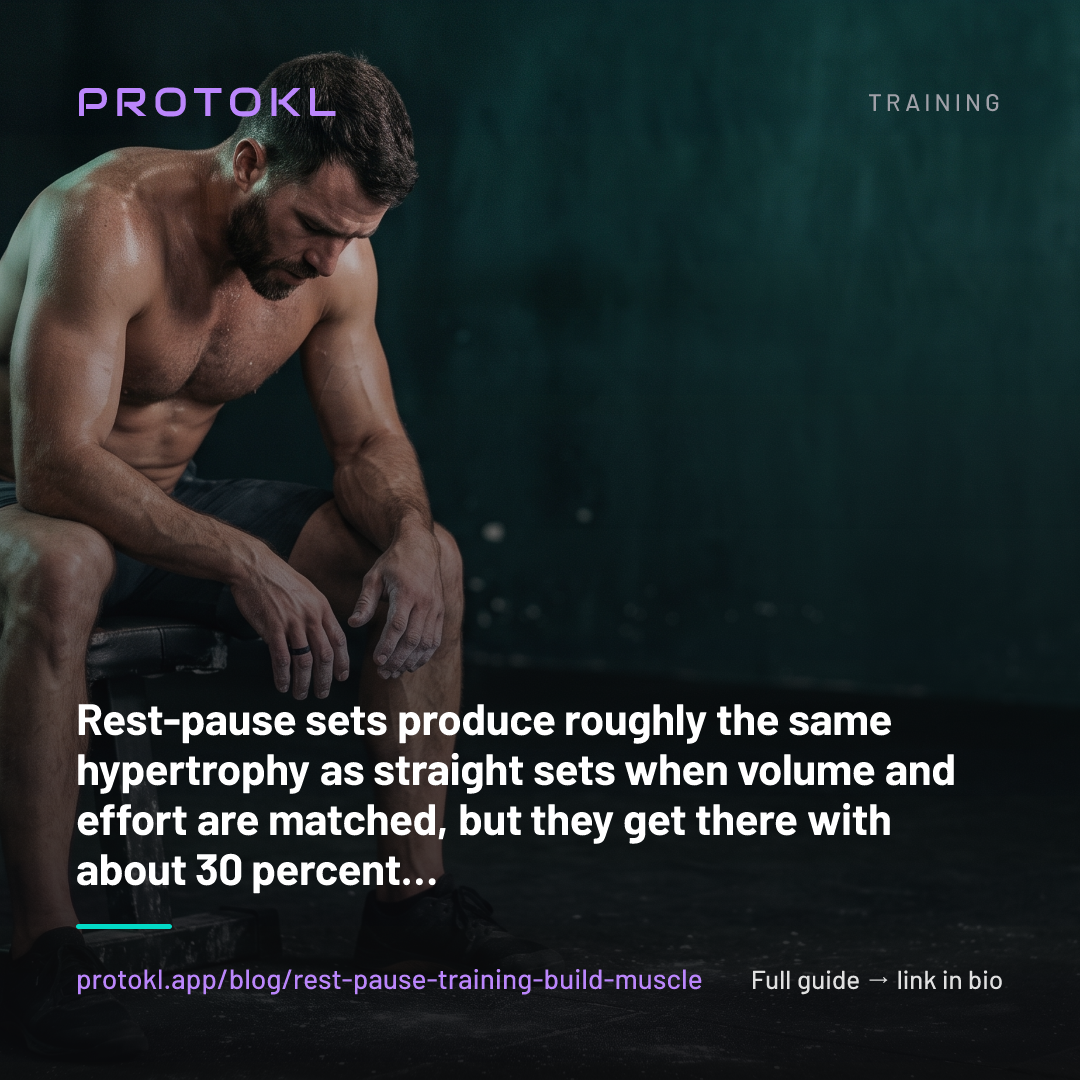 Does Rest-Pause Training Build More Muscle, or Just Save Time? — shareable social card