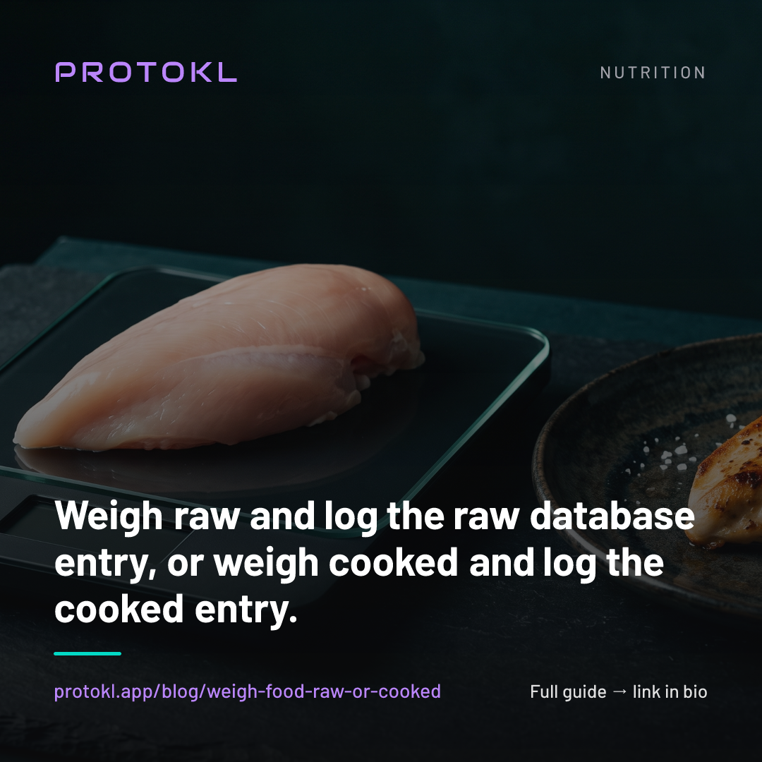 Should You Weigh Food Raw or Cooked? (The Error Costs You 90 Calories a Meal) — shareable social card