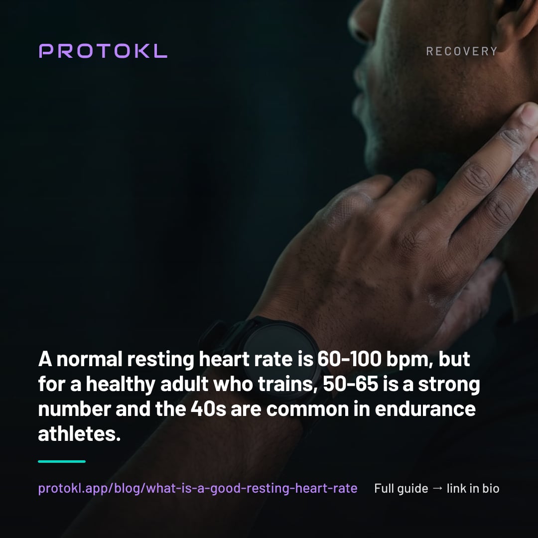 What Is a Good Resting Heart Rate? (And What Lifting Does to It) — shareable social card